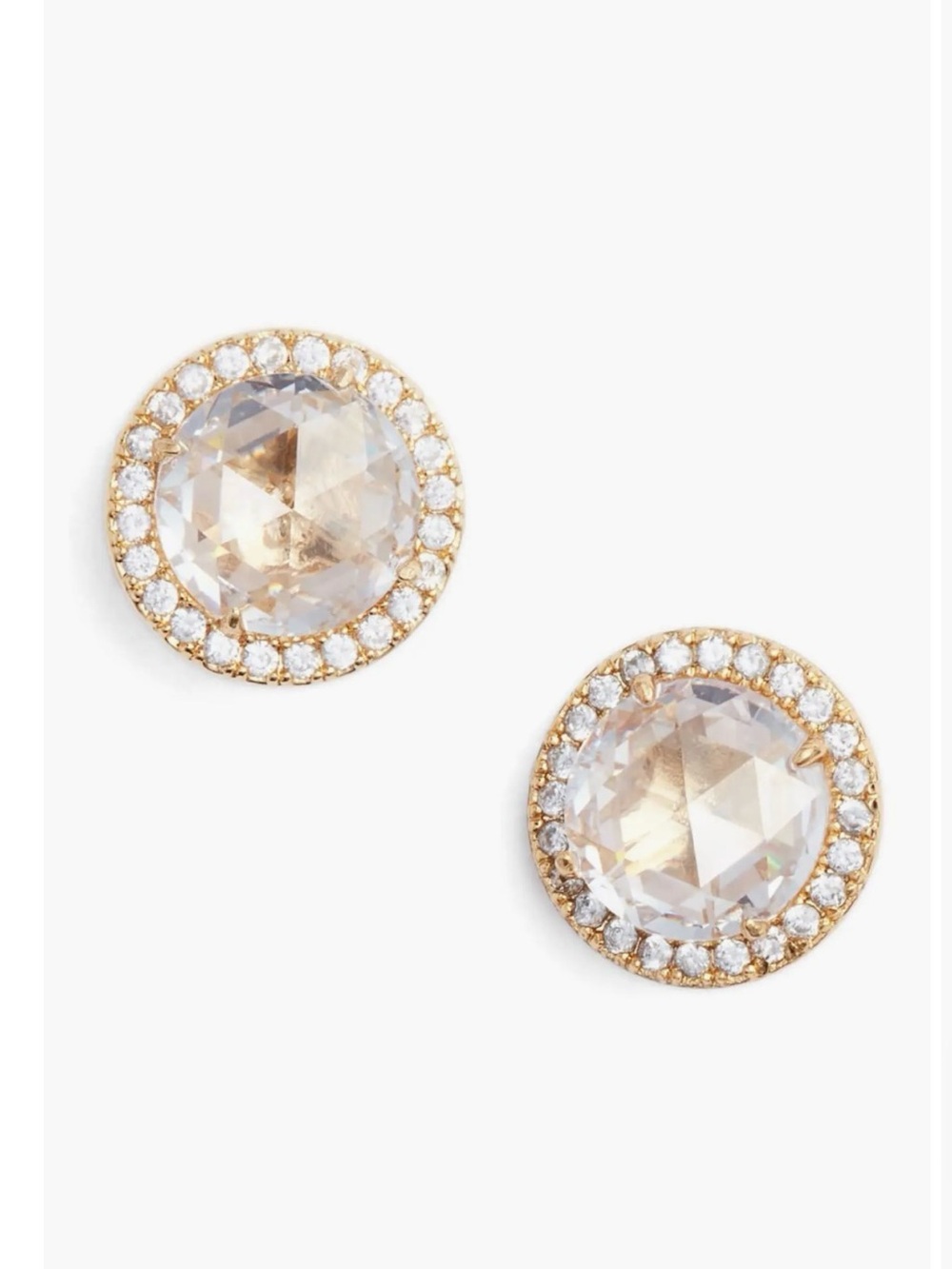 KATE SPADE ♠️ New York 🤍 BRIGHT IDEAS 🤍 HALO CZ STUD EARRINGS 🌟NWT🌟